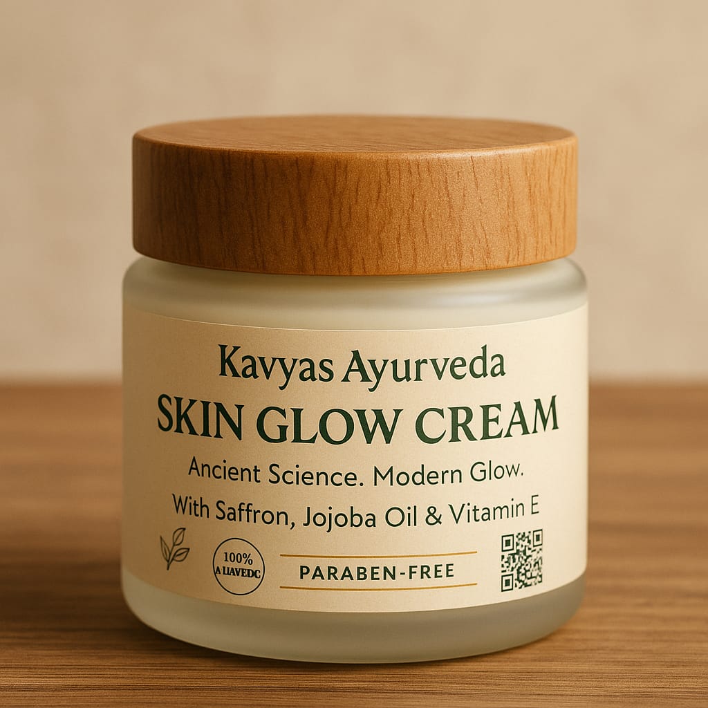 Kavyas Ayurveda Skin Glow Cream –| 100% Natural | No Parabens or Chemicals"