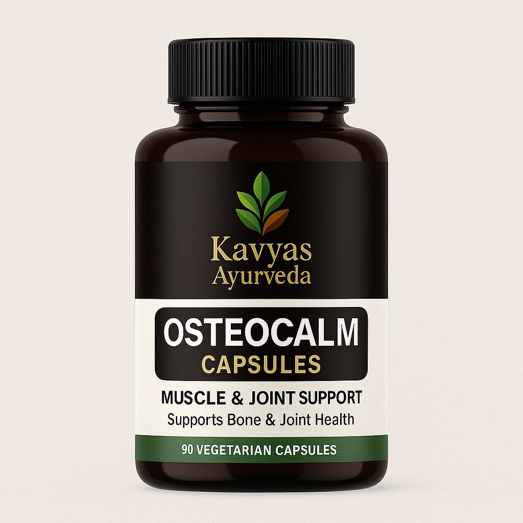 Kavyas Ayurveda Ostoclam Combo Kit – Ayurvedic Joint & Bone Care (Capsules + Cream)