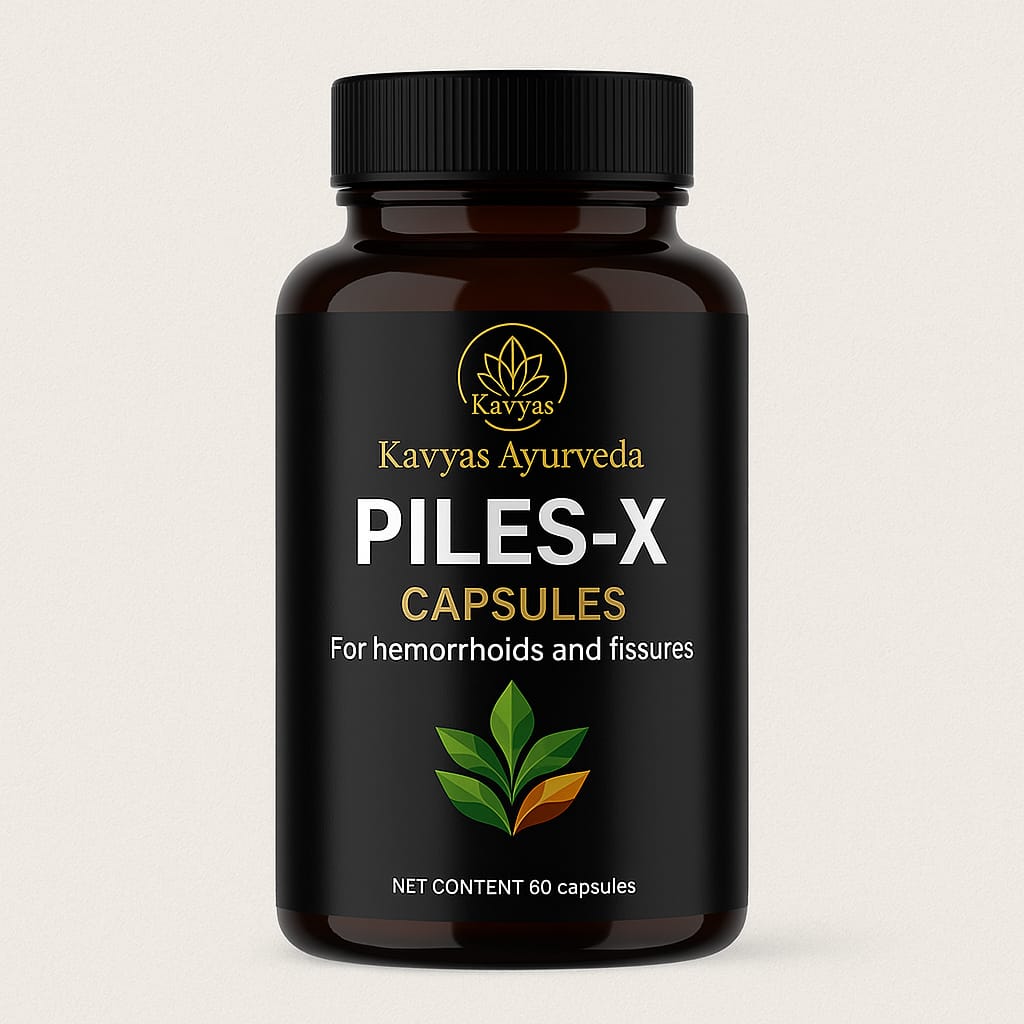 Kavyas Ayurveda Piles-X Combo – Ayurvedic Piles Relief Kit (Capsules + Cream)