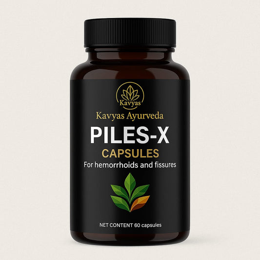 Kavyas Ayurveda Piles-X Combo – Ayurvedic Piles Relief Kit (Capsules + Cream)