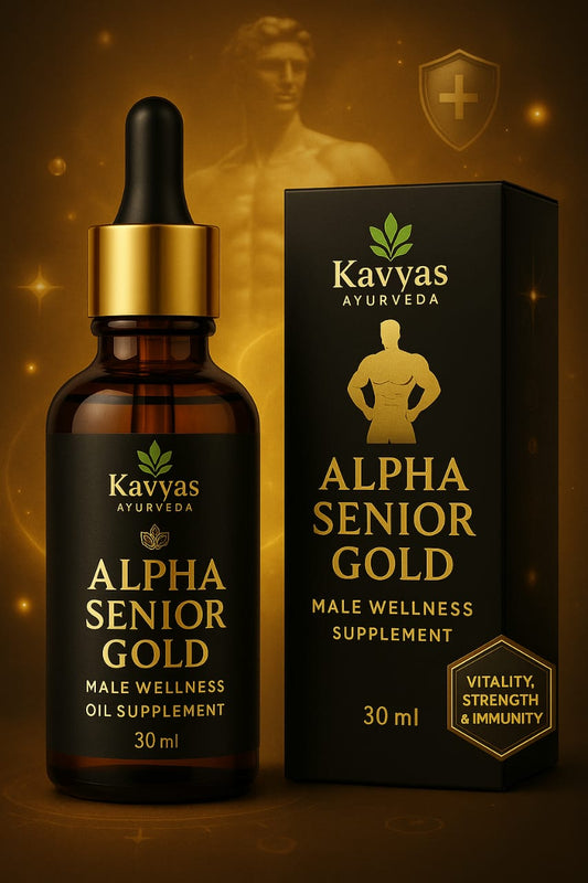 Alpha Senior Gold– 30 ml Ayurvedic Massage Oil for Male Vitality & Performance | 30ml