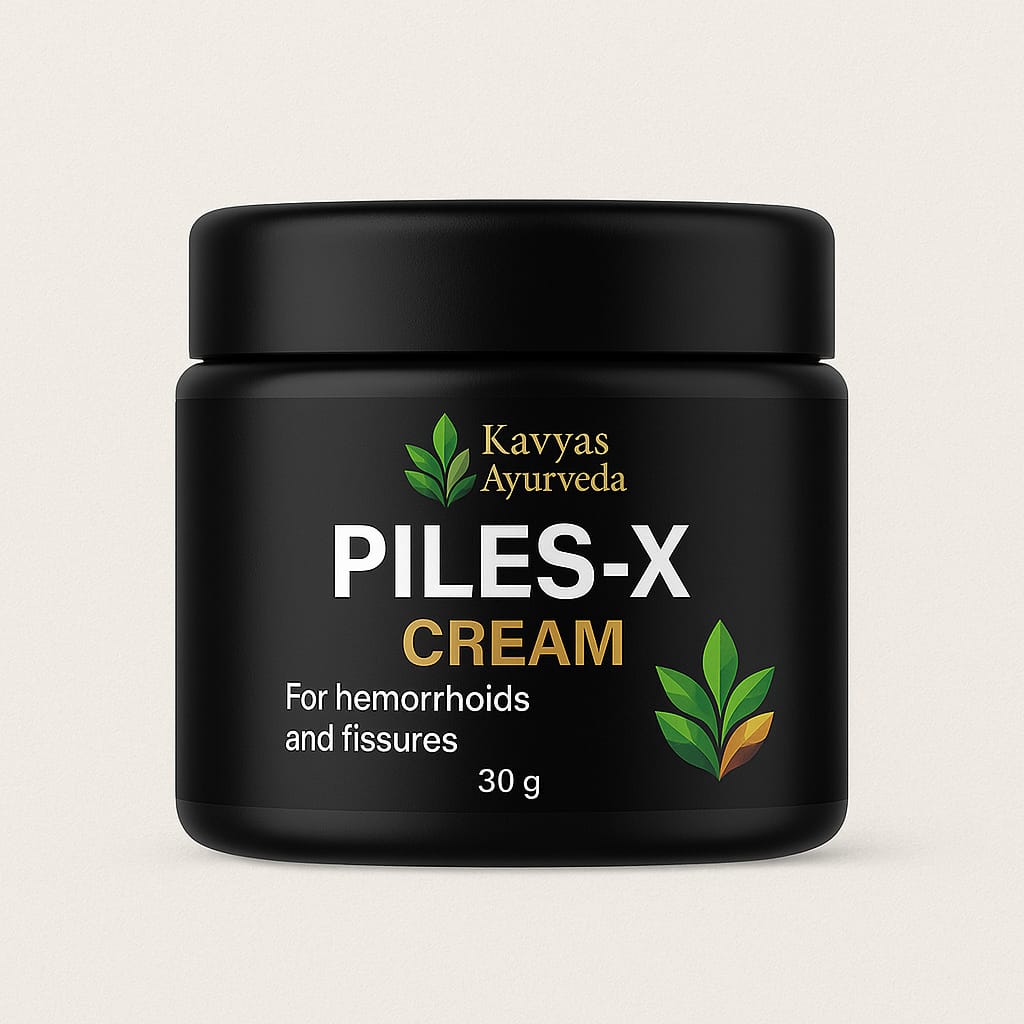 Kavyas Ayurveda Piles-X Combo – Ayurvedic Piles Relief Kit (Capsules + Cream)